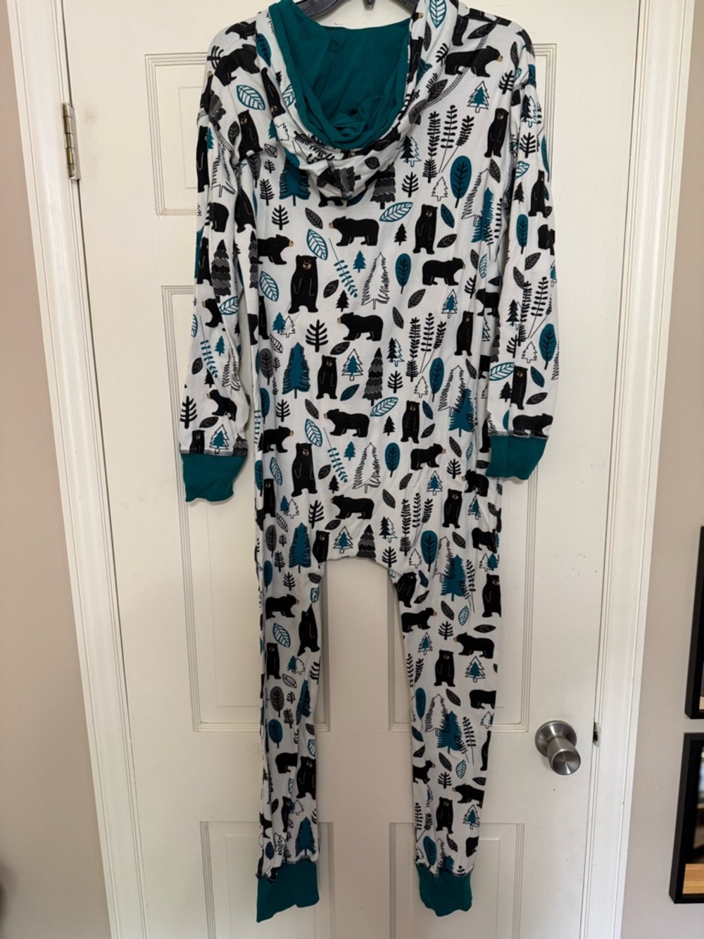 Adult Lazy One Woodland Hooded Onesie - L - Picture 5 of 6